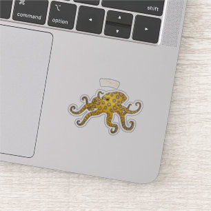 Blue-ringed octopus cartoon illustration
