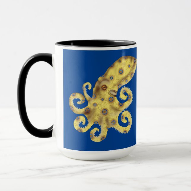 Blue Ringed Octopus Mug (Left)