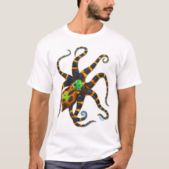 Blue Ringed Octopus T-Shirt (Front)