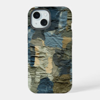 Blue Ripped Cargo Camo Pattern Summer Beach