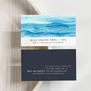 Blue Ripple Pool Care or Swim Business Card