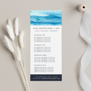 Blue Ripple Services or Price List Rack Card