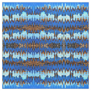 Blue ripples fabric