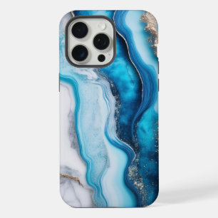 Blue River Marble iPhone 15 Pro Max Case