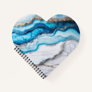 Blue River Marble Notebook