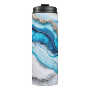 Blue River Marble Thermal Tumbler
