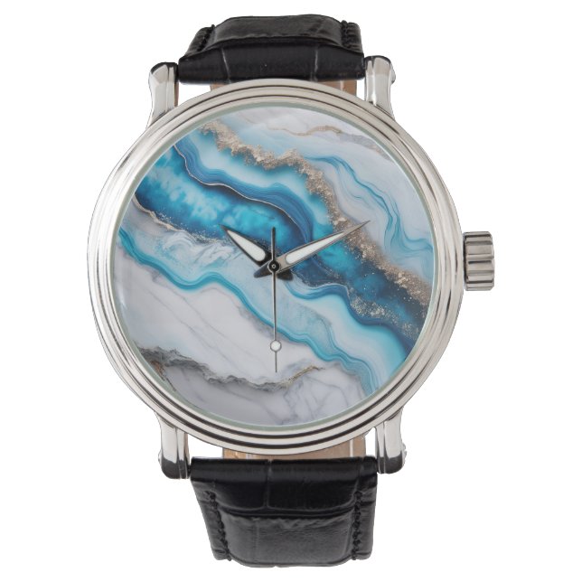 Blue River Marble Watch (Front)