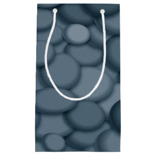Blue River Rock Pebbles Art Small Gift Bag