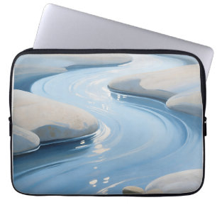Blue River Stones Laptop Sleeve