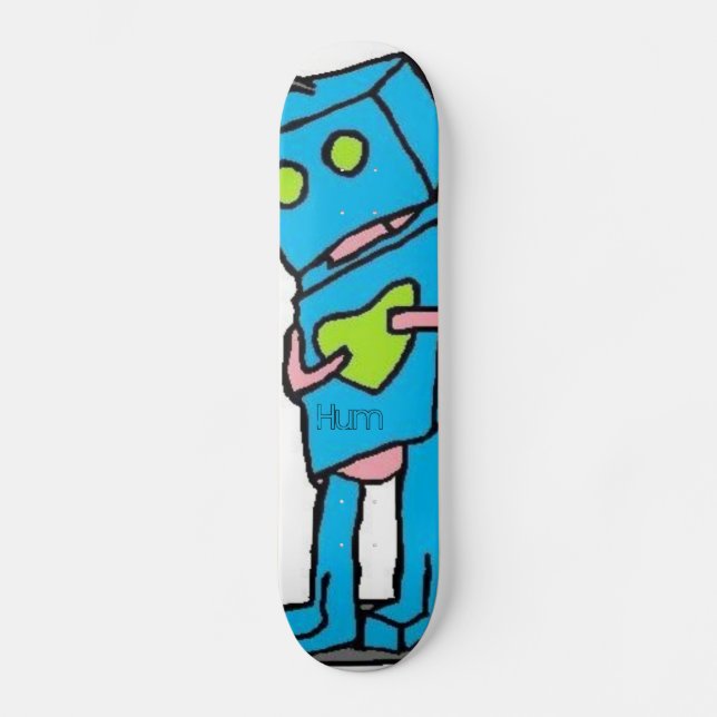 Blue Robo Board Skateboard (Front)