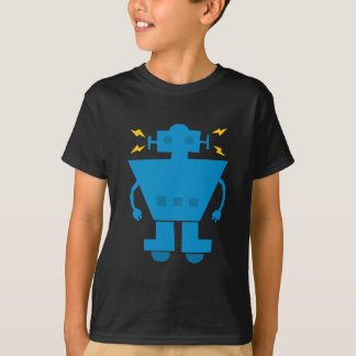 Blue Robot, cartoon, retro, cute T-Shirt