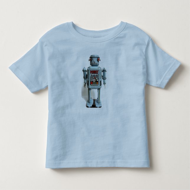 Blue Robot - Todler T - Toddler T-Shirt (Front)