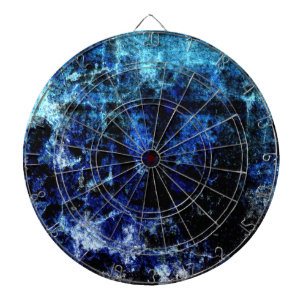 Blue rock grunge textures graphic dartboard