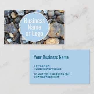 Blue Rock Nature Themed Business Card