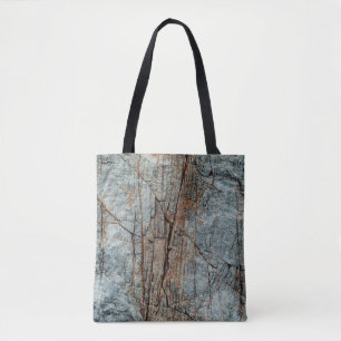 Blue rock tote bag