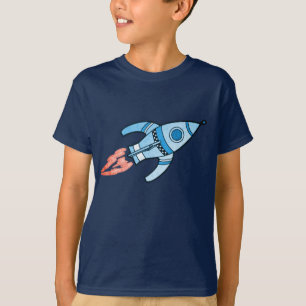 Blue rocket space boys navy t-shirt
