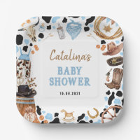 Blue Rodeo Western Cowboy Baby Shower