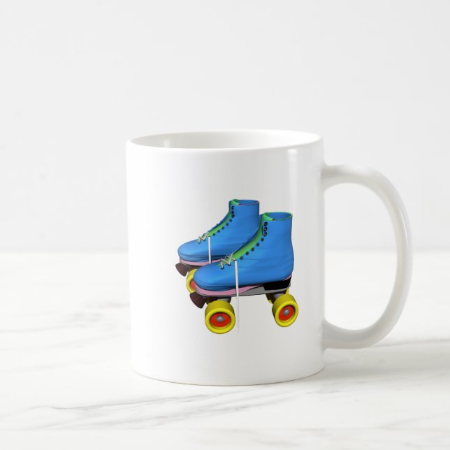 Blue Roller Skates Coffee Mug (Right)