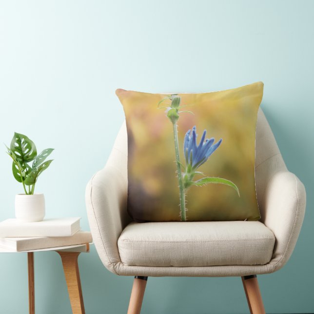 Blue Romantic Flower – Botanical Fantasy Boho Cushion (Chair)