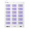 Blue Romantic Snowman Address Label