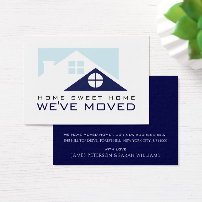 Blue Rooftop, Change of Address Card (Desk)