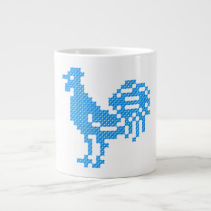 Blue Rooster Large Coffee Mug