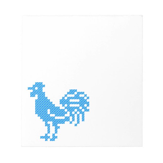 Blue Rooster Notepad (Front)