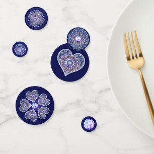 Blue Rosace Confetti