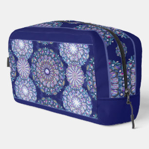 Blue Rosace Dopp Kit
