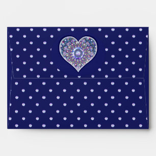 Blue Rosace Envelope