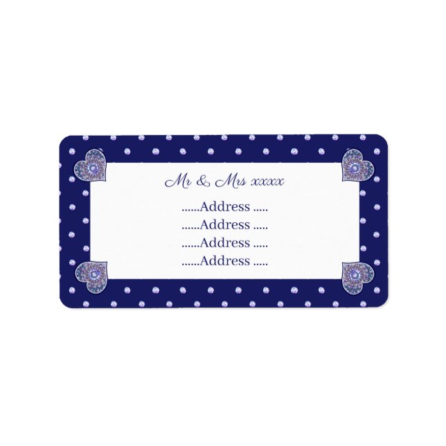 Blue Rosace Label (Front)