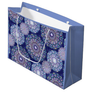 Blue Rosace Large Gift Bag