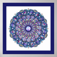 Blue Rosace