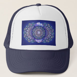 Blue Rosace Trucker Hat