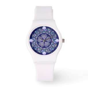 Blue Rosace Watch