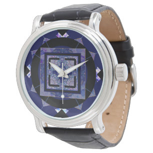 Blue Rosace Watch