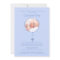 BLUE Rosary Cross Photo Baptism Inviation BOY
