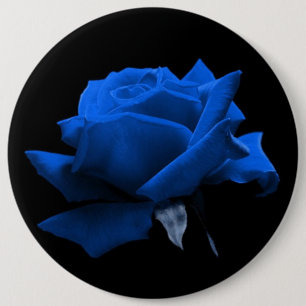 Blue Rose 6 Cm Round Badge
