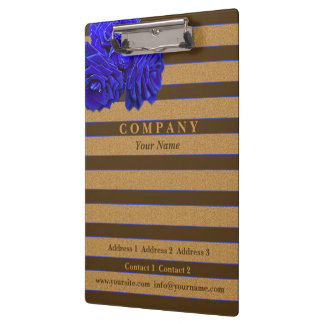 Blue Rose & Bronze - Clipboard
