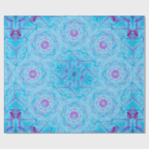 Blue Rose Brooch Wrapping Paper
