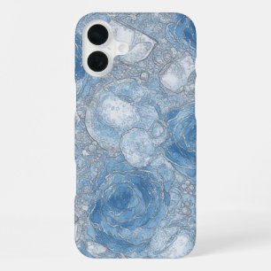 Blue Rose Bubble Brew - IPhone 16 Case