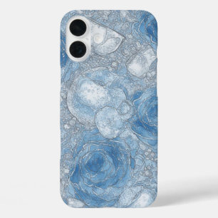 Blue Rose Bubble Brew - IPhone 16 Case