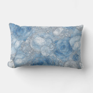 Blue Rose Bubble Brew - Throw Pillows