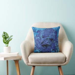 Blue Rose Cushion