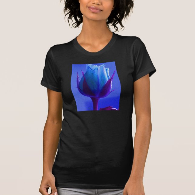 Blue Rose Delight T-Shirt - Customisable (Front)