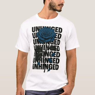 Blue rose designer T-Shirt
