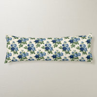 Blue Rose Floral Pattern