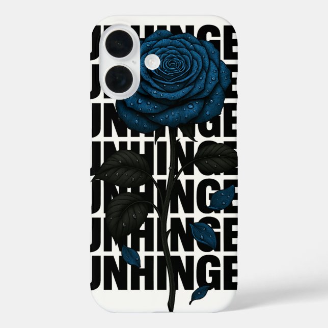 Blue Rose iconic designer iphone cover (Back)