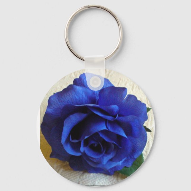 Blue Rose Key Ring (Front)