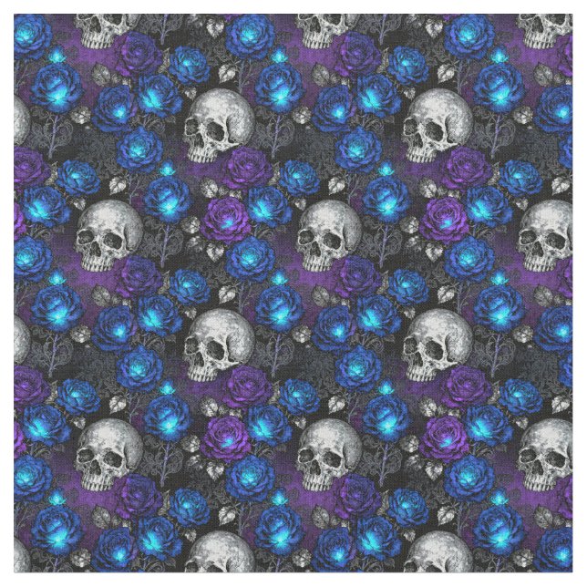 Blue Rose Magic Fabric (Close Up)